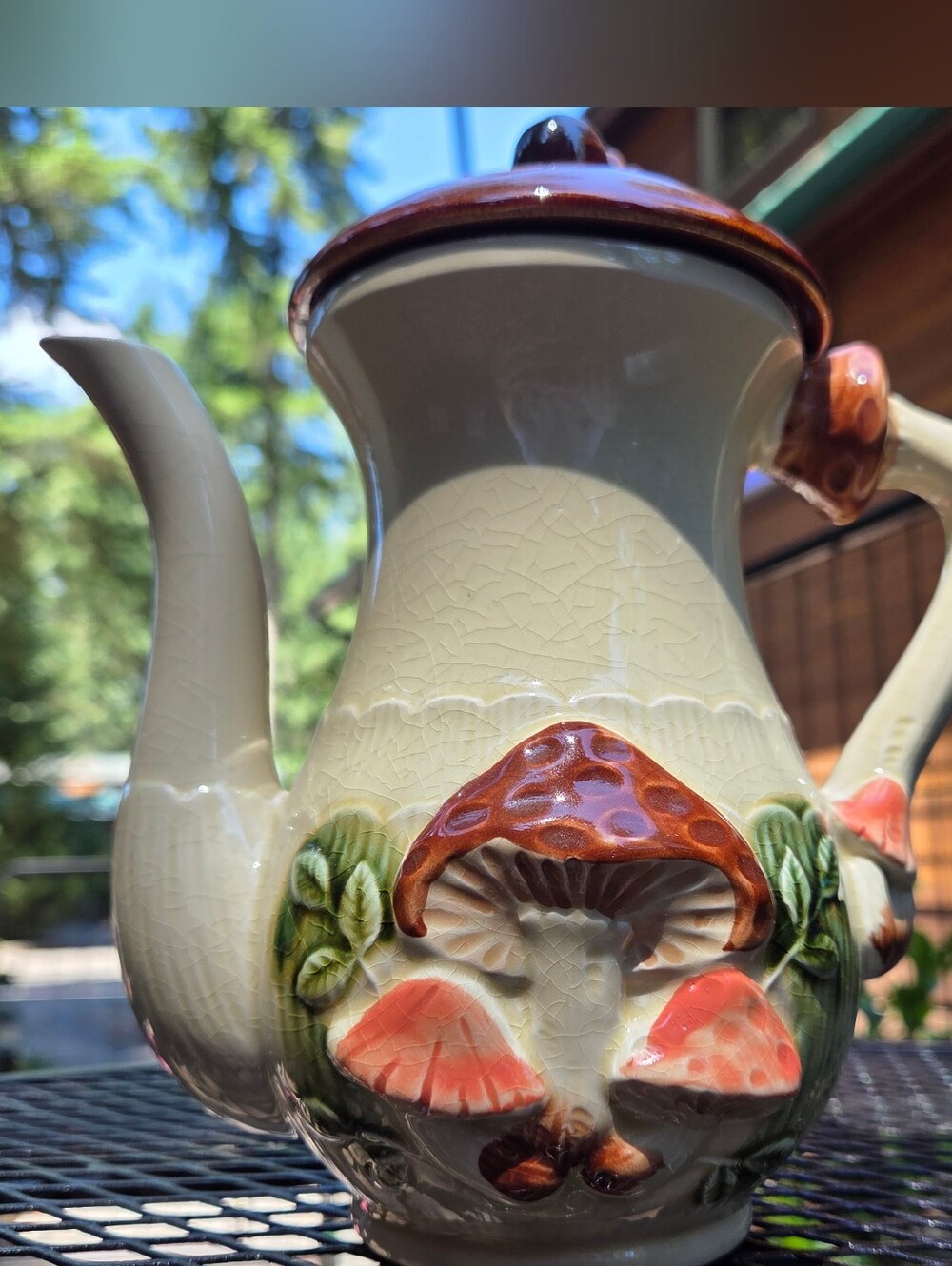 Iconic 1970s Empress By Haruta Mushroom Teapot With Lid In Great Condition - Picture 2 of 8